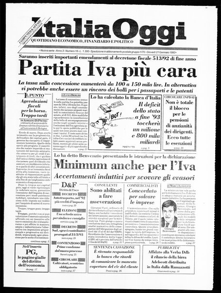 Italia oggi : quotidiano di economia finanza e politica